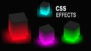 CSS 3D Glowing Cube Animation Effects | Source Code | Ambient light effects css