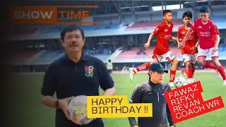 Indra Sjafri wishes a happy birthday to the children of JAS and Coach Warsidi.