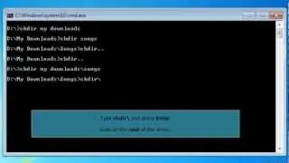 CD / CHDIR Command in MS-DOS