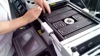 How to remove the IR plate of the BGA rework station