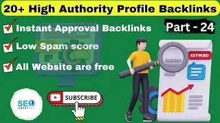 20+ High Authority Profile Backlinks Site List 2024 @Seosmartkey  | Profile Creation Sites List