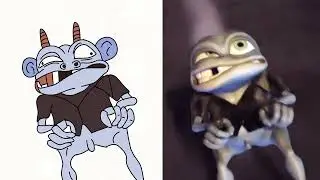 Crazy frog I like to move it move it drawing meme funny drawing