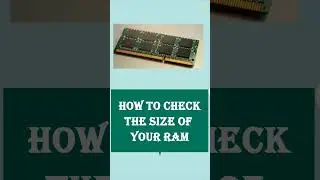 How to check the size of your RAM- WINDOWS OPERATING SYSTEM#shorts