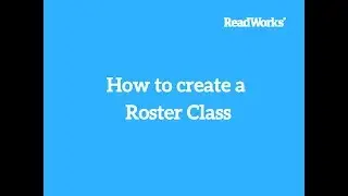How to create a Roster Class