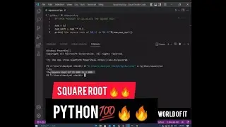Python Program To Calculate The Square Root Of Given Number | How To Calculate Square Root In Python