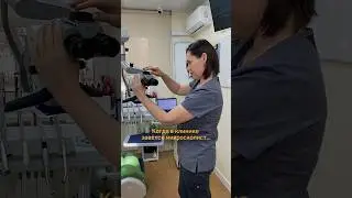 Когда в клинике завёлся микроскопист 🔬 #стоматология #эндодонтия