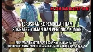 Kejam dan Biadap OPM - Ini Pernyataan Pdt Jupinus Wama, Para Gembala Gereja Dan Tokoh Masyarakat