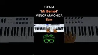 Escala Mi Bemol Menor Armónica #piano #acordes #teclado #armonia #escalamayor #keyboard