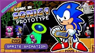 Sonic in … Sonic 1 Prototype - ODDVERSE 16 bit Sprite Animation