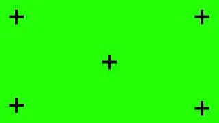 Green Screen Chroma Crosses Plus signs for VFX Screen Tracking