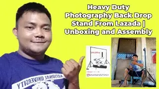 Photography Background Stand From Lazada | Testing and Assembly | Teacher Kevin PH