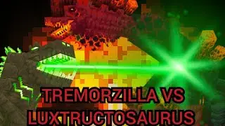 Minecraft Alex's Caves: Tamed Tremorzilla vs Luxtructosaurus ( 1.20.1 Mod )