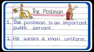 10 Line Essay On Postman In English l Essay On Postman l Postman Essay in English