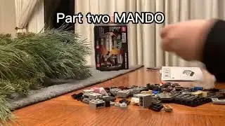 Lego time lapse of building mando and GROGU brickheads