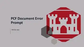 New Updates: PCF Documents Returned for Error Warning Messages
