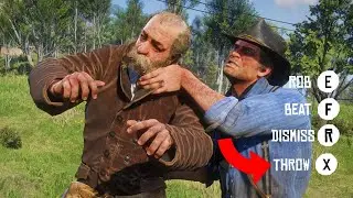 [4K] THROW NPC's In Red Dead Redemption 2 | Enhanced Brawling