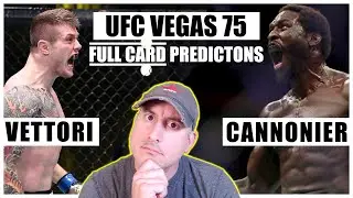 UFC Vegas 75: Vettori vs. Cannonier FULL CARD Predictions and Bets