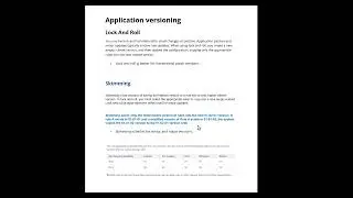 1.7 Application versioning   Lock and roll AND Skimming