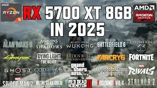 RX 5700 XT 8GB - Test in 50 Games in 2025