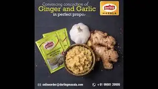 Darling Ginger Garlic Paste dedicates an unique flavour for food.