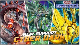 Insane NEW Support! Cyberdark / Cyber Dragon Deck! Cyberdark Wurm! | Yu-Gi-Oh! Master Duel