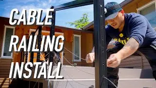 Build Update: Installing Cable Rail || Dr Decks