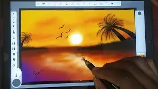 scenery drawing / auto desk sketchbook