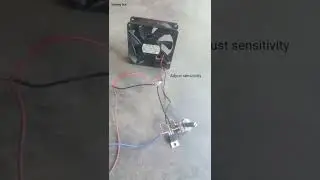 Temperature sensor fan circuit 