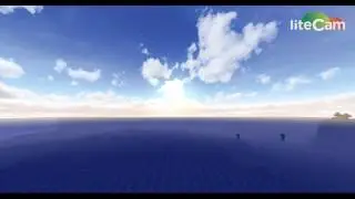Minecraft: Beautuiful clouds and sun!