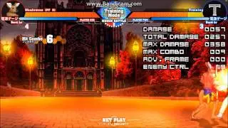 An abrupt combo with Shadowroo (Mugen 1.1 Alpha 4)