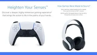 Playstation DualSense Wireless Controller & Sony PULSE 3D Wireless Headset وحدة التحكم اللاسلكية