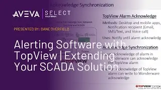 Alerting Software with TopView | Dane Overfield | Extending Your SCADA Solution