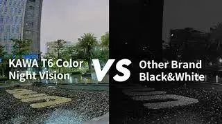 KAWA T6 Pro security camera Next-Gen Color Night Vision Crazy Lightning at 4:00 A.M.