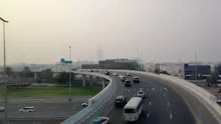 Evening View Dubai Metro