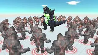 How Many King Kongs Can Take Down Godzilla? | ARBS Epic Battle