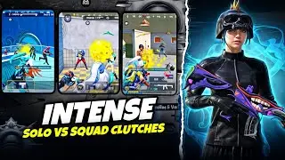 MOST INTENSE SOLO VS SQUAD CLUTCHES IN BGMI 3.3 UPDATE 🔱
