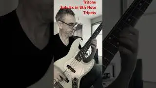 Running diatonic 3rds but using two key centers - sounds cool over a Dom 7th #11th - #basstechnique