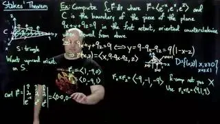 3 Line Integral Using Stokes Theorem