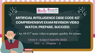 Exam Preparation - AI 417, Class X, Ch - NLP: AI Project Cycle.