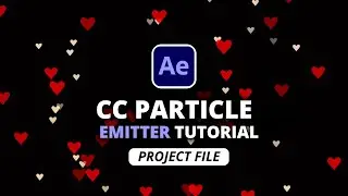 CC Particle World After Effects Tutorial 2024 ( Create Heart Background Video & Heart Overlay )