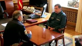 Встреча министра МЧС России В.А. Пучкова и ВрИО Губернатора Смоленской области А.В. Островского