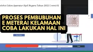 Proses Pembubuhan E Materai Kelamaan Coba Lakukan Hal ini || cara menggunakan e materai