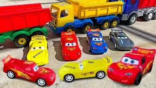 Looking For Disney Pixar Cars, Lightning McQueen, Mack, Sally Carrera, Tow mater, Francesco   03