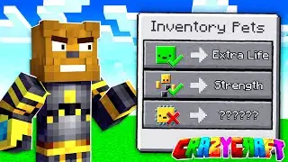 Obtaining EVERY Legendary Inventory Pet In Minecraft Crazy Craft