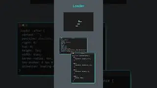 Animation Loader Using HTML And CSS #code with me 77 #coder