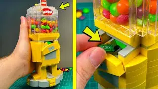 I built a LEGO REAL Gumball Candy Vending Machine