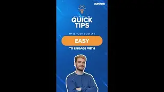 Social Media Quick Tip - Make Your Content Easy To Engage With!