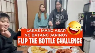 FLIP THE BOTTLE CHALLENGE | May nagutom ng bongga | KarenSan Vlog