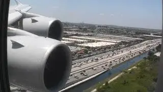 Massive And Smooth HD Airbus A380 Landing In Miami Florida On Lufthansa!!!