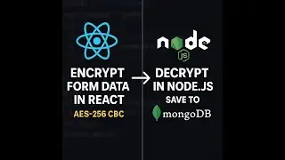 Encrypt React Form Data with AES-256 and Send to Secure Node.js API | AES-CBC | Web Crypto + MongoDB